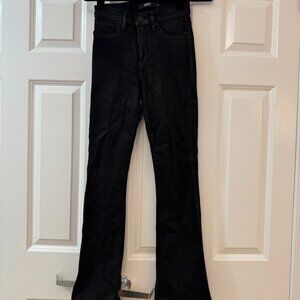 Hudson Barbara High Waist Bootcut Jeans Noir Coated 24